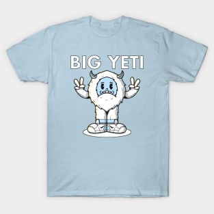 Big Yeti Bigfoot Vintage Cartoon T-Shirt